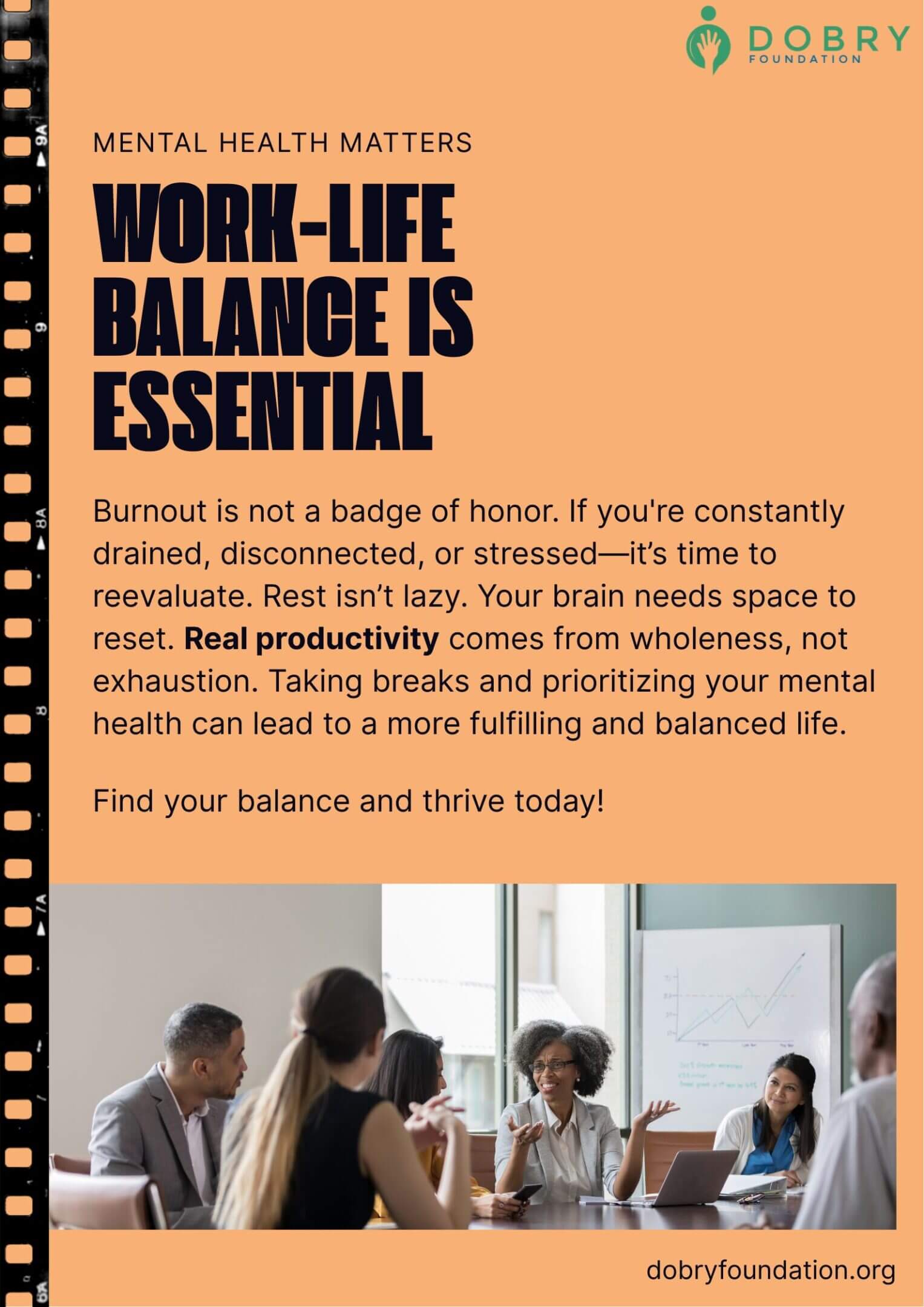 Work-life balance is essential for a healthy, happy life.
